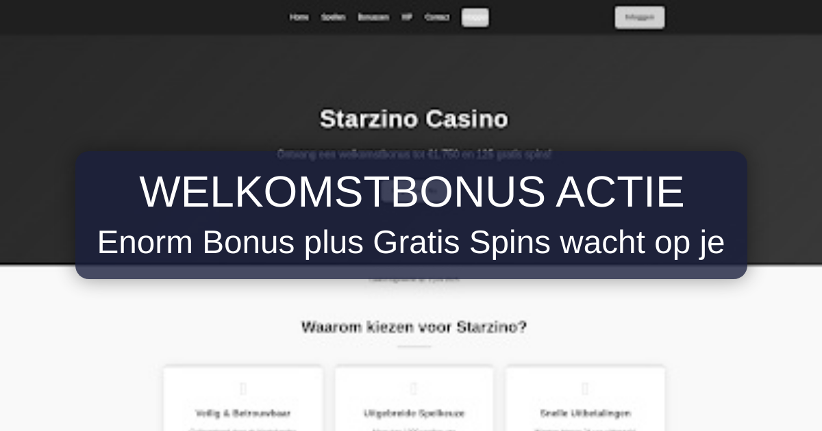Starzino Casino Nederland - KSA-vergund online casino